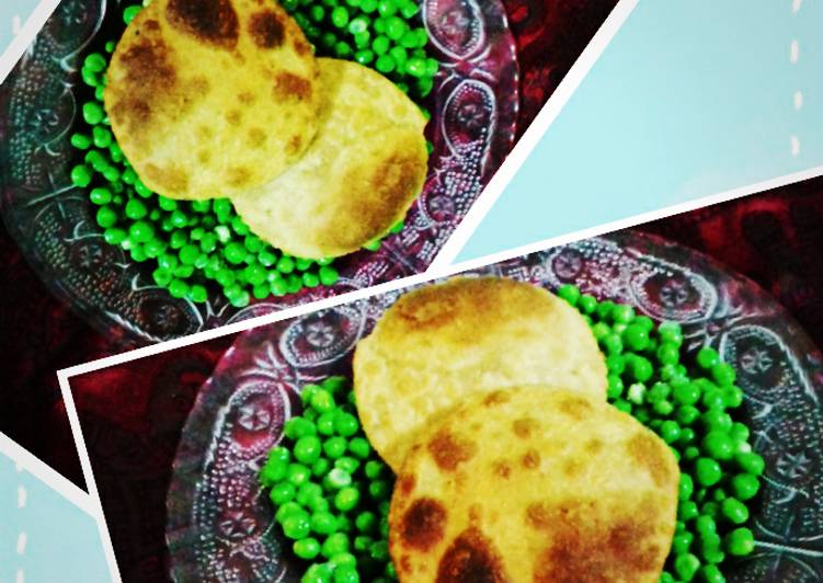 Steps to Make Any-night-of-the-week Green peas puri