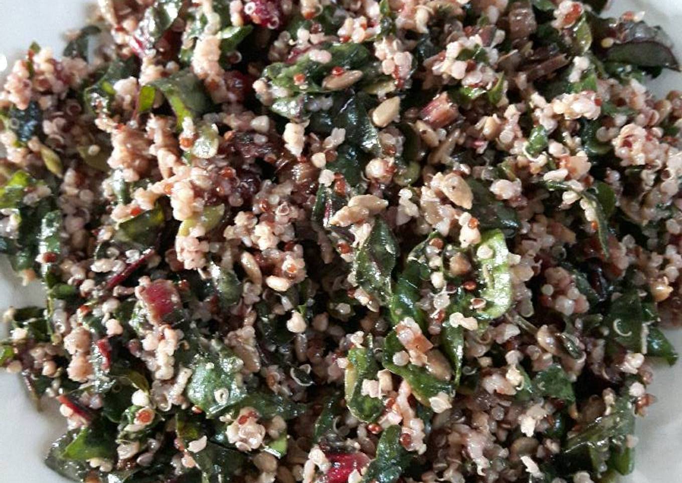Swiss chard and quinoa salad