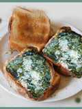 Finger Licking Cheesy Spinach Sandwich