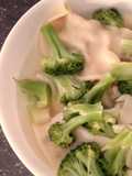 Brocolli and Dumpling Soup