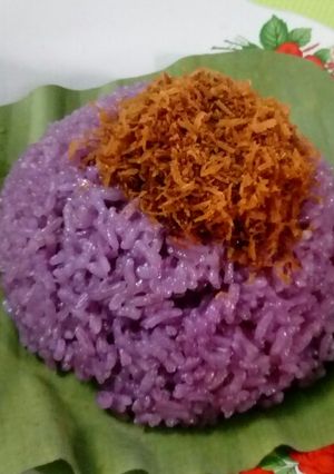 Foto resep Jadah oran ungu(ketan ungu)