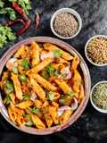Kadhai pasta masala