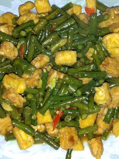 Foto resep Tumis kacang panjang tahu tempe