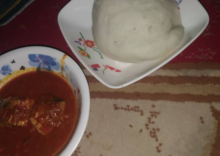 Recipe of Super Quick Homemade Pounded yam and fresh fish soup