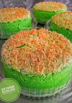 Gambar Kek Pandan Kelapa Gebu
