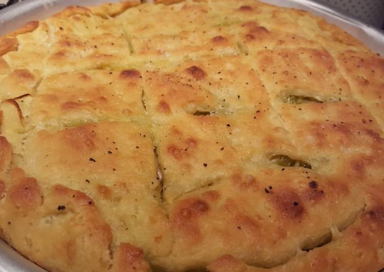Focaccia con cipolle e rosmarino
