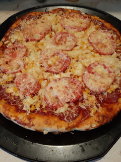 Házi pizza recept fotója