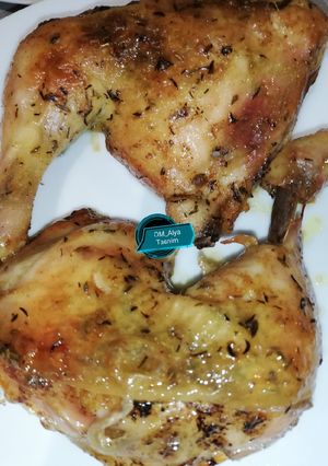 صورة لوصفة دجاج محمر متبل بالأعشاب 😋👍👌ولا أروع