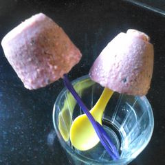 A picture of Pumpkin beetroot kulfi.