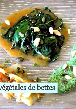 Une photo de Ravioles végétales aux blettes