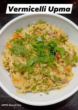 A picture of Vermicelli upma.