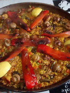 Una foto de Paella simple