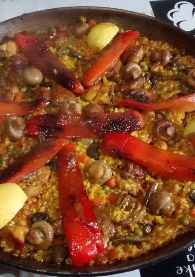 Una foto de Paella simple