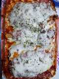 Pollo relleno con queso y champiñones
