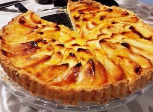 Foto principal de Tarta de manzana con crema pastelera