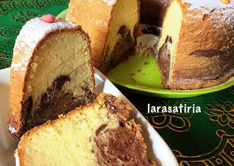 Cara Gampang Membuat Marble Cake Jadul Pak Sahak, Lezat