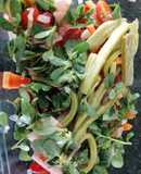 Ensalada supernutritiva, de nopales y verdolagas