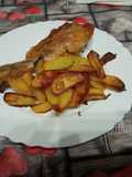 Pollo con patate al forno