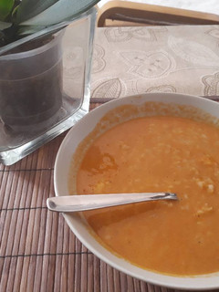 Una foto de Arroz caldoso con langostinos