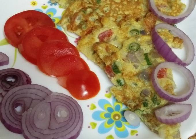 Easiest Way to Make Speedy Egg veg omelette - New Recipes