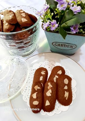 Foto resep Lidah Kucing Coklat Almond