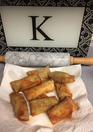 A picture of Smoked Brisket "Spring Rolls".