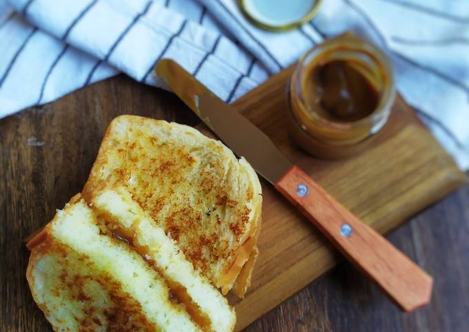 Cara mudah buat Kaya Toast  gurih