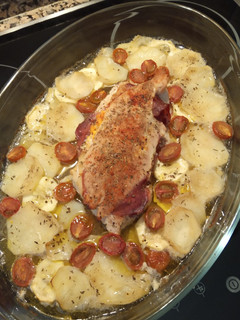 Una foto de Solomillo de pavo relleno al horno con verduras