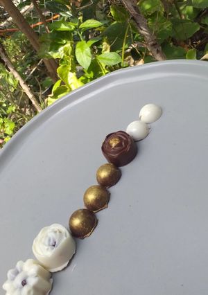 Una foto de Bombones de chocolate y temperado