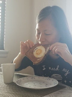A picture of Egg In A Hole.