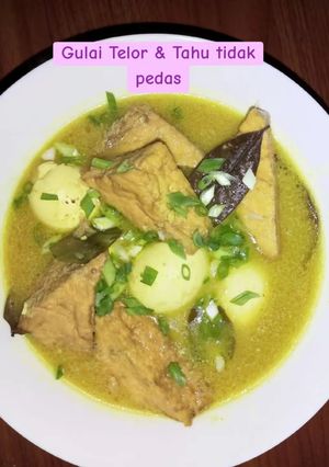 Foto resep Gulai Telor & Tahu tidak pedas