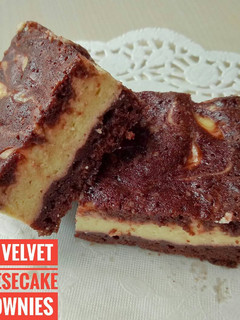 Foto resep Red velvet cheesecake brownies