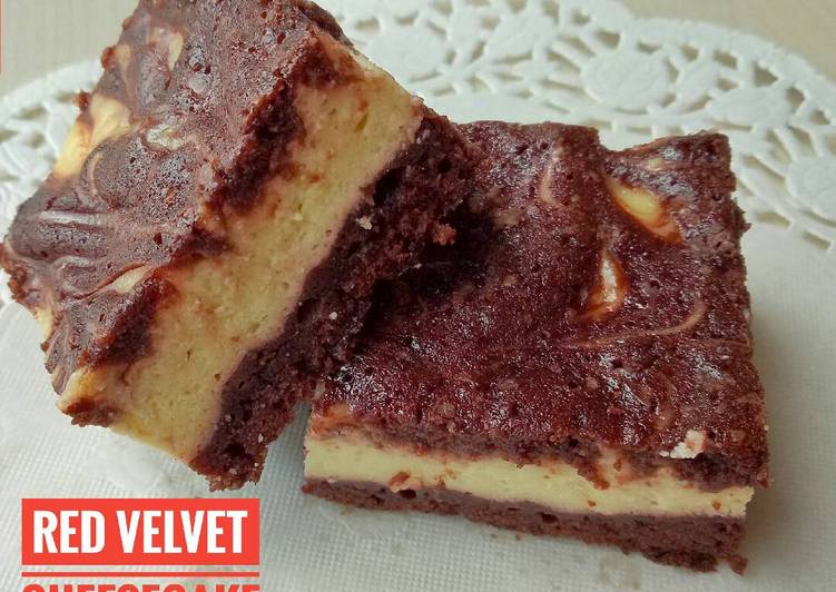 Resep Red velvet cheesecake brownies, Menggugah Selera
