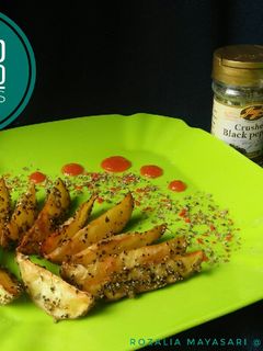 Foto resep Baked Potato Wedges (simple)