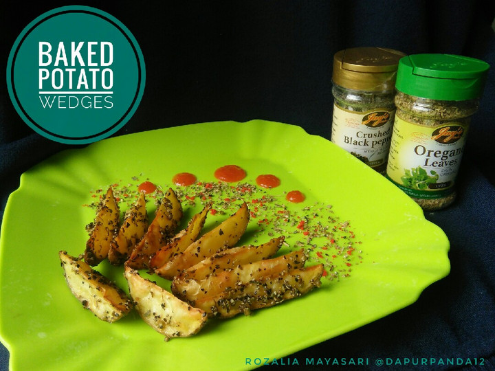Resep Baked Potato Wedges (simple), Enak