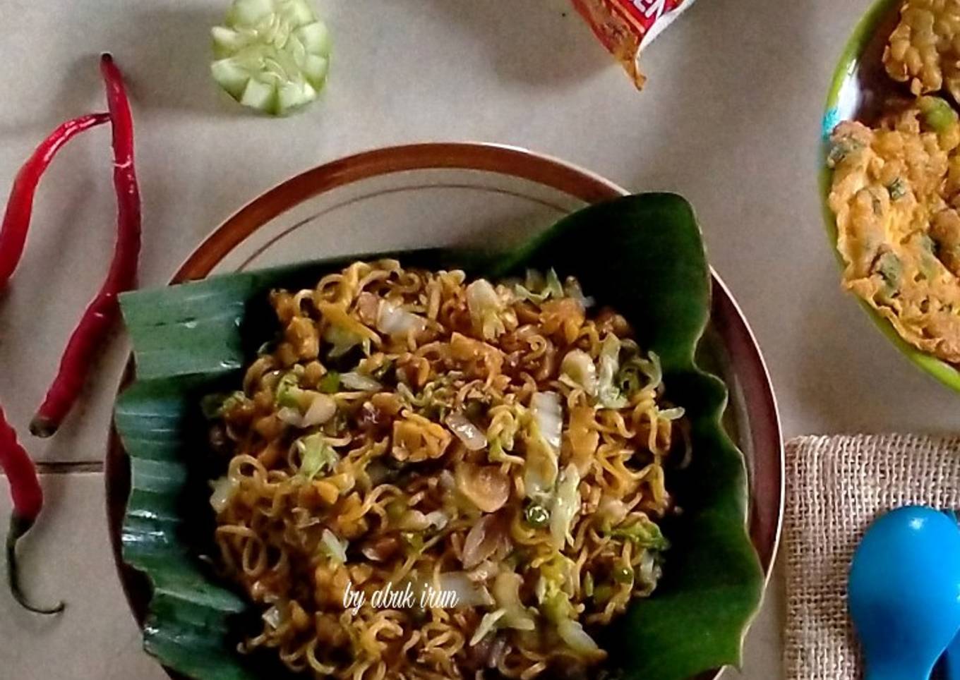 Mie Goreng Tempe Cabe ijo