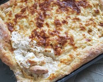 Fresh, Making Recipe Chicken alfredo bread boat Delicious Simple