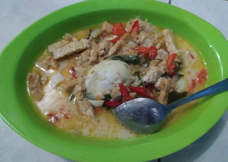 Sayur tempe tahu santan