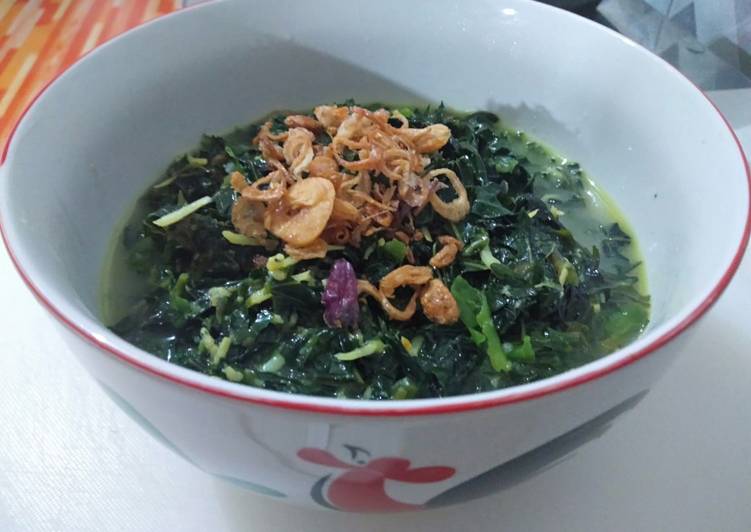 Cara meracik Sayur daun pepaya jepang masak teri, Menggugah Selera