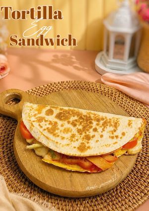 Foto resep Tortilla Egg Sandwich