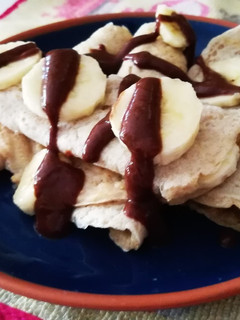 Una foto de Tortillitas de Avena con Cambur y Chocolate