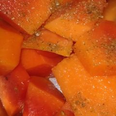 A picture of Papaya Chaat.