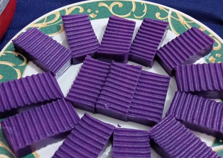Bagaimana Menyiapkan Agar -agar ubi ungu, Sempurna