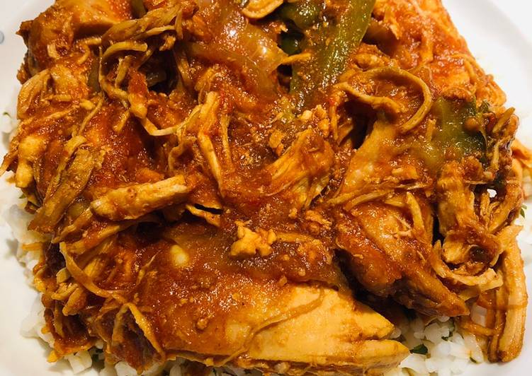 Recipe of Speedy Crockpot Shredded Chicken Paprika