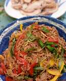 Bún lứt trộn nước tương