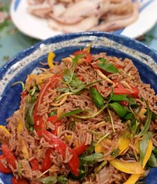 bún gạo lứt xì dầu