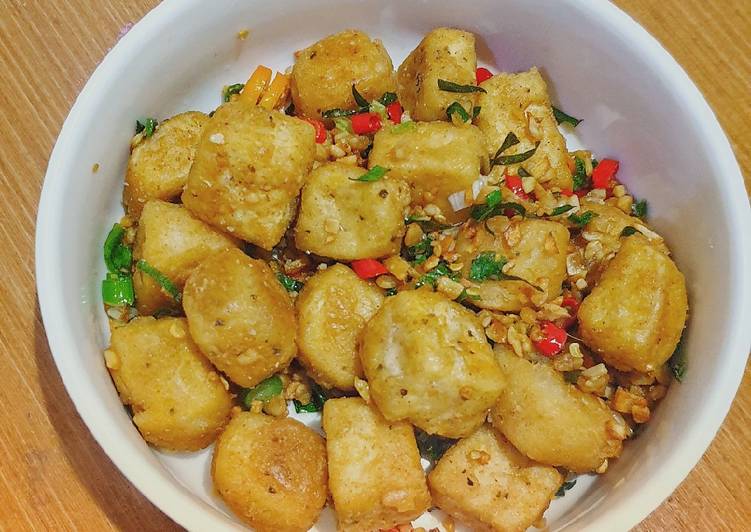 Cara Gampang Membuat Tahu Cabe Garam Tabur Tempe yang Enak Banget