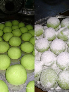 Foto resep Putri salju pandan (pandan snow ball cookies)