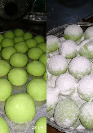 Foto resep Putri salju pandan (pandan snow ball cookies)