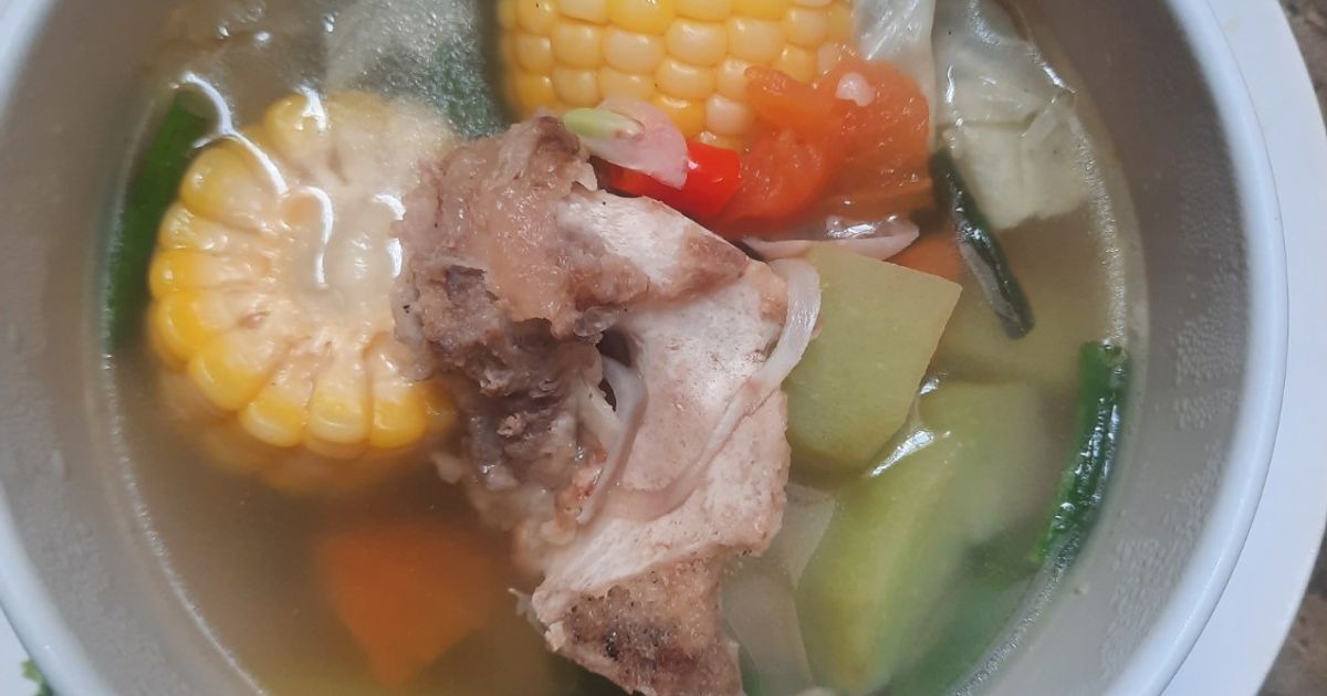 Sayur Asem Tulang Sapi Bumbu Iris